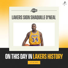Inspired by minnesota's nickname, land of 10,000 lakes. Los Angeles Lakers On Twitter 25 Years Ago To The Day Shaq Joined The Lakeshow