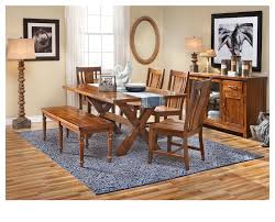 Asking $300 obo for the whole set, total price new is $565 would be willing to sell. The Waverly Picnic Dining Set With Slat Back Side Chairs Boast A Classic Trestle Design With X Shaped Deta Rowe Furniture Dining Room Seating Farm Dining Table