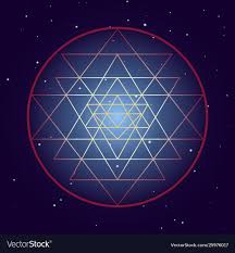 shri yantra chakra symbol cosmic