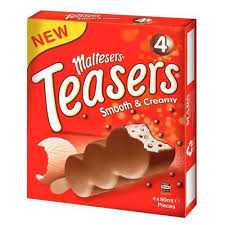 Creamy dairy ice cream layered with smooth caramel covered with a crunchy chocolatey coating.alt text: Maltesers Teasers Smooth Creamy Ice Cream Bars Reviews Home Tester Club