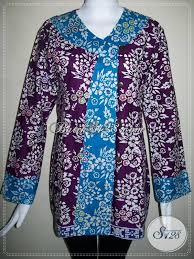Tinggal kamu kombinasikan dengan rok span berwarna gelap dan. Baju Batik Wanita Model Batik Pramugari Blus Batik Kantor Untuk Wanita Modern Bls487c Xl Toko Batik Online 2021