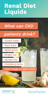 Basics Of Renal Dieting To Regulate Your Fluid Intake And Choose The Right Beverages You Can S Kidney Disease Diet Recipes Renal Diet Food List Renal Diet