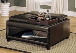 Free delivery over £40 to most of the uk great selection excellent customer service find everything for a beautiful home. Ottoman Coffee Table With Multiple Trays
