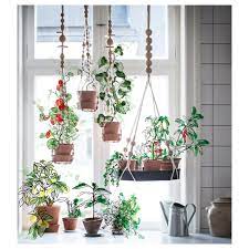 To realise the vision of an indoor plant room divider, we got ourselves some indoor potted and air plants. Anvandbar Hanging Plant Holder Hanging Natural Ikea