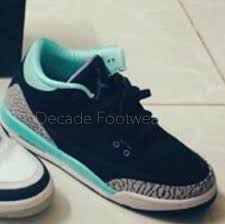 Black And Turquoise Jordans 1 Black Mint Green Cement Grey Air Jordan 3 Retro Gs On The Way Trendy Womens Sneakers Air Jordans Air Jordan Iii
