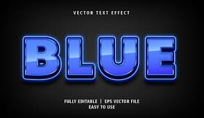 Download Text Effect Blue Text Style Graphic By Arroyan Art Creative Fabrica SVG Cut Files