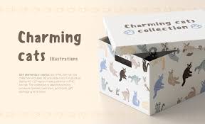 Download Charming Cats 104 Vector Images In Illustrations On Yellow Images Creative Store