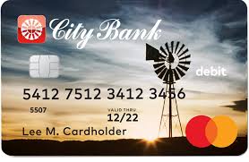 Examples include online purchases, car rentals, and hotel and airline reservations, among other things. City Bank Personal Debit Cards