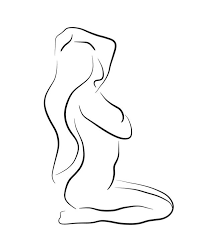 Woman body silhouette stock photos and images. Visions Of Vera Wallpaper Female Art Painting Silhouette Art Wire Art Sculpture
