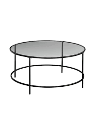 White/black medium round faux marble coffee table. Sauder Harvey Park Round Coffee Table 16 12 H X 36 W X 36 D Blackclear Office Depot