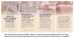Teen Vogue Snapchat Push Limits With Abortion Tips Protect Young Eyes