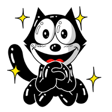 The Wonderful World Of Nini Chaospochi Felix The Cat Has Line Stickers Felix The Cats Old Cartoons Cool Cartoons