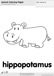 Check spelling or type a new query. Hippopotamus Coloring Page Super Simple