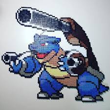 Mega Blastoise Pokemon Perler Beads By Philthyturtle Kralenpatronen Patronen Pokemon