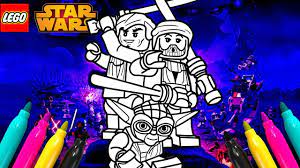 Baby yoda is hiding from the mandalorian. Lego Star Wars Iii The Clone Wars Coloring Page For Kids Youtube