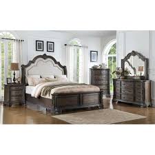 Pb elemental modern exterior seattle elemental design llc. Modern Design Gray Finish 4pcs King Size Bedroom Set Upholstered Headboard Bed Dresser Mirror Nightstand Furniture Set Walmart Com Walmart Com
