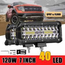 120w Led Light Bar Led Working Lamp Lighting Car Driving Light Car Accessories Lamp Car Truck Atv Suv Car Interior Lights Off Road Lightbar Car Led Fog Light Led Car Light Bulbs
