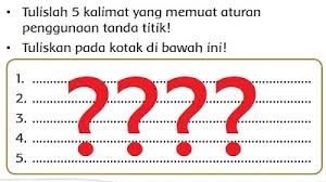 Kalimat opini umum kalimat opini umum adalah kalimat pendapat yang telah diakui oleh mayoritas orang namun belum ada pembuktian ilmiah. Jawab Tulislah 5 Kalimat Yang Memuat Aturan Penggunaan Tanda Titik Kelas 2 Sd