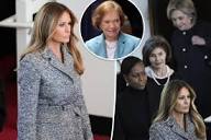 Melania Trump joins fellow former first ladies in rare public ...