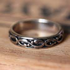 Mens Infinity Ring Infinity Wedding Band 14k White Gold Etsy Mens Gold Wedding Band Mens Wedding Bands White Gold Wedding Rings