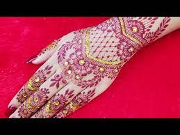 Orang indonesia biasa memakai henna ketika menjadi pengantin, henna pengantin. Design Henna Nikahan Tangan Pengantin Henna Merah Tangan Beautiful Red Henna Youtube