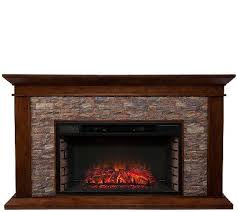 Freestanding iron electric fireplace in black. Chiminea Qvc Novocom Top