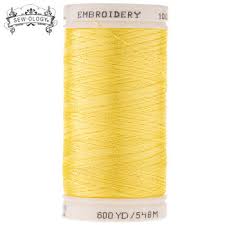 Yellow Polyester Embroidery Thread