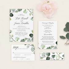 Eucalyptus Wedding Invitation Pdf Template In 2020 Eucalyptus Wedding Invitation Wedding Invitation Pdf Wedding Invitations
