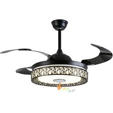 Join prime to save $54.00 on this item. Fandian 42in Modern Smart Ceiling Fan With Lights Bluetooth Speaker Chandelier Lighting Fixtures Remote Control Retractable Blades 3 Light Colors For Living Room Bedroom 42in Black Nest Buy Online In Bahamas At Bahamas Desertcart Com
