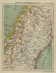 De kaart bevat goede uitsneden, is gemakkelijk hanteerbaar, heeft een kaartrand met wegnummers en afstanden tot plaatsen en knooppunten en de wegenkaart biedt stadsplattegronden en agglomeratiekaartjes. Zweden En Noorwegen Midden Een Antieke Kaart Van Zweden Noorwegen Door Kuyper Kuijper Uit 1880