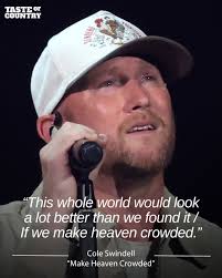 Cole Swindell's "Make Heaven Crowded" lyrics are about MORE than Charlie  Kirk 👇