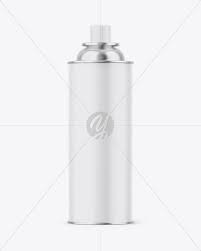 Download Matte Aerosol Can Mockup In Can Mockups On Yellow Images Object Mockups PSD Mockup Templates