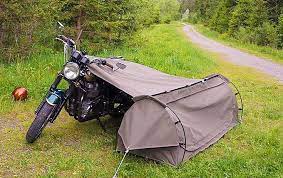 Best Motorcycle Camping Tent System Goose Wingman Of The Road Thesuperboo Motorcycle Camping Motorcycle Tent Motorcycle Camping Gear