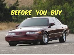 A 2003 ford crown victoria had, at the time. Watch This Before You Buy A First Gen Aero Crown Victoria 1992 1997 Youtube