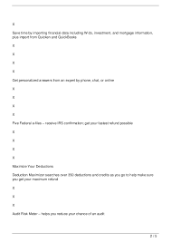 Turbotax Software Comparison Chart