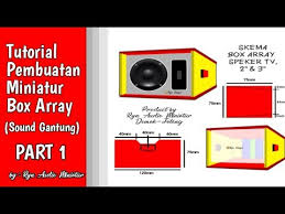 #plan#subwoofer#12inchi skema box subwoofer 12. Tutorial Membuat Box Miniatur Line Array Sound Gantung Part 1