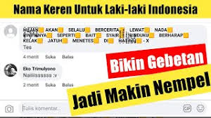 Nah demikian tadi contoh nama ff keren untuk perempuan yang bisa kalian jadikan referensi. Nama Facebook Keren Untuk Laki Laki Indonesia Youtube