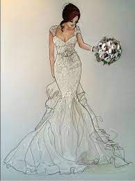 Art Drawings And Illustration Image Wedding Dress Sketches Dress Illustration Wedding Dress Illustrations