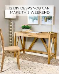 Here's how we built, and you can too, our modern, minimal, affordable, and aesthetically pleasing basement office desk! 13 Diy Desks You Can Make This Weekend Crafted By The Hunts