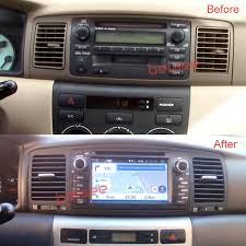 Belsee Aftermarket Car Stereo Upgrade For Toyota Corolla E120 E 120 Byd F3 Android 8 0 Oreo Double 2 Din Radio Replacement Head Unit 6 2 Inch Touch Dual Ips Screen Octa Core Px5