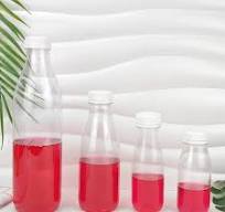 Custom Empty Bottle for Juice Filling 200ml 250ml 500ml 1000ml Round Pet  Beverage Plastic Bottle