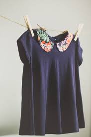 Navy Peter Pan Collar Top With Floral Accent Pattern Size 3t Clothes Shirt Dress Pattern Fashion