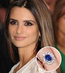 Penelope Cruz Engagement Ring Celebrity Engagement Rings Colored Engagement Rings Beyonce Engagement Ring