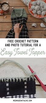 Lacy boho wall hanging crochet pattern free. New Free Crochet Pattern For An Easy Towel Topper Megmade With Love