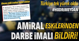 Cumhurbaşkanı erdoğan'ın emekli amirallerin bildirisi hakkında yarın 15.00'da beştepe'de değerlendirme yapacağı öğrenildi. Ffjtoawybdi5mm