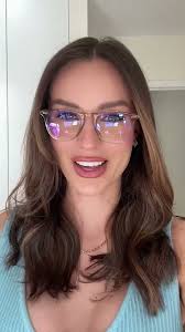 Maxwell Vintage Crystal Blue Light Technology Glasses by DIFF Eyewear ✨