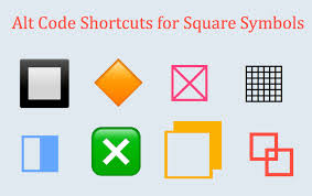 Click or tap on a character and it will be copied to your clipboard. Alt Code Shortcuts For Square Symbols Webnots