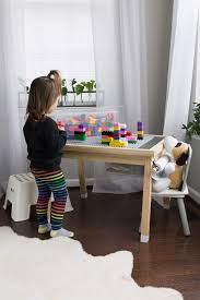 Diy Lego Table With Storage Toddler Activity Table Build Plans In 2020 Lego Table Lego Table With Storage Lego Table Diy