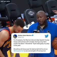 Maybe you would like to learn more about one of these? Espn On Twitter An Awesome Moment Between Stephencurry30 And Saturday S Pa Announcer Aaron Showtime Taylor Via Warriors