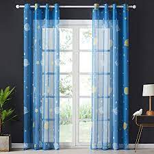 Vertbaudet specialiste du mobilier et de la decoration pour enfants. Topfinel 2pcs Rideaux Voilage Enfant A Motif Bleu Planete Pour Chambre Garcon Et Fille Voilages A Oeillets Decor Salon 140x160cm Planete Amazon Fr Cuisine Maison